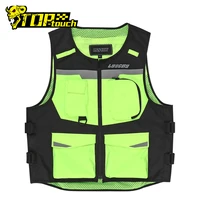 lyschy mesh motocross vest reflective motorcycle vest breathable safety vest fluorescent green protective gear waistcoat m 4xl