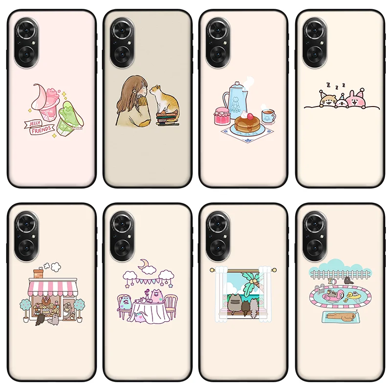 

Khaki pattern phone case For huawei honor 30 50 pro 50se play 5t 4 , Protective silicone case for huawei nova 7 8 p50 pro