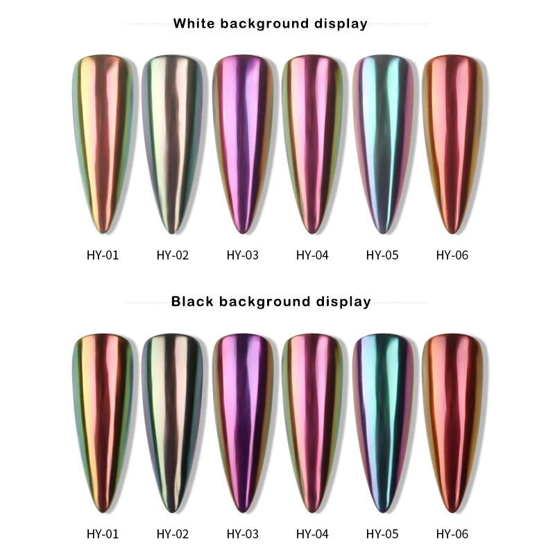 Новейший воздушный Хамелеон для ногтей Волшебная пудра ручка Блестящий