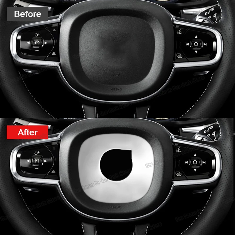 Автомобильный логотип на руль кольцо отделка украшение для Volvo Xc60 2018 2019 2020 2021
