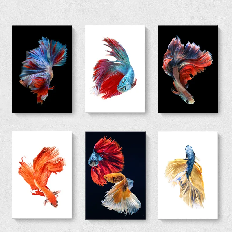 Декоративная картина Бетта цветная тропическая Картина на холсте с изображением