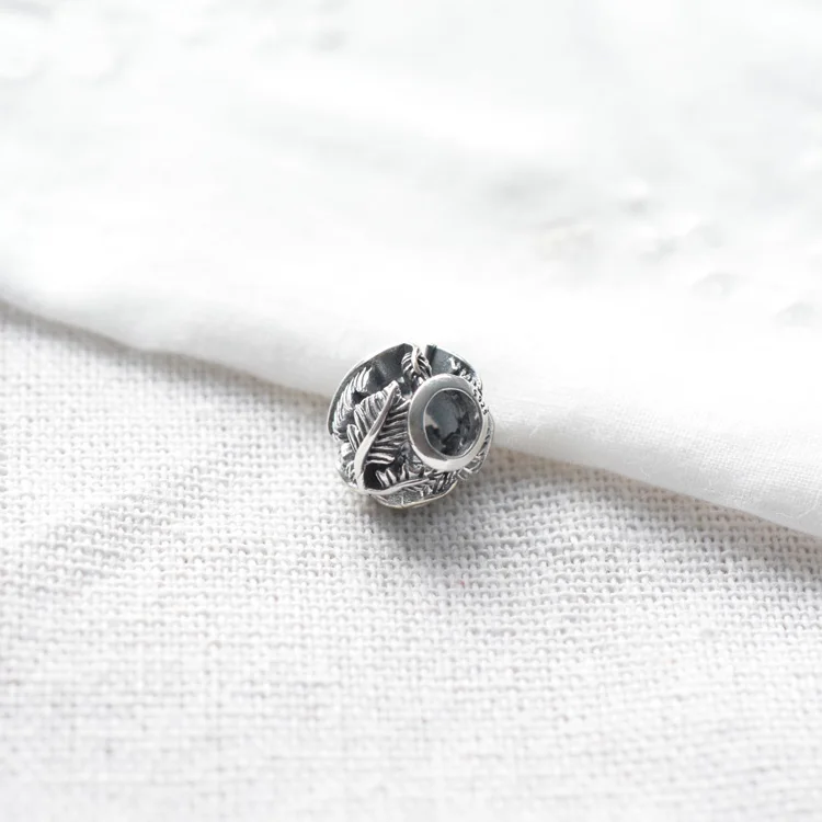 

2019 Autumn New 925 Sterling Silver Openwork Leaves Charm Charm Beads fit Original pandora Bracelets Women DIY Jewelry