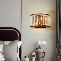 fkl modern crystal gold wall lamp bedroom bedside lamp nordic living room corridor aisle lamp indoor light fixtures