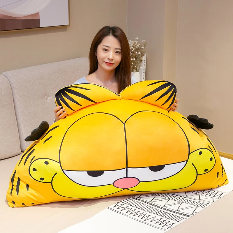 Большая мультяшная плюшевая игрушка Гарфилд кошка искусственная кукла мягкая