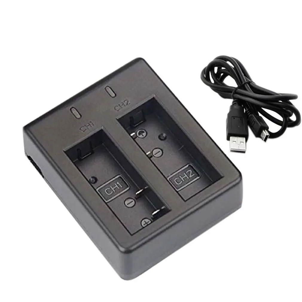 USB двойное зарядное устройство + 2 шт 1050mAh аккумуляторная литий ионная батарея для