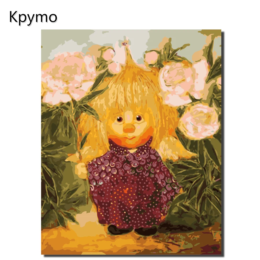 Kpymo Chuvilyaeva Галина Ангел Акриловая картина рисунок краска по номерам стены