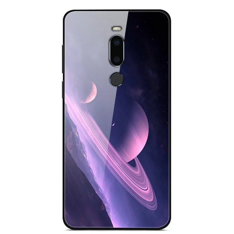 09 Чехол для Meizu M8, чехол из закаленного стекла «Планета космос», чехол из стекла для Meizu M8 M813H, чехол-бампер из ТПУ для Meizu M 8 M8 Shell - Цвет: 09