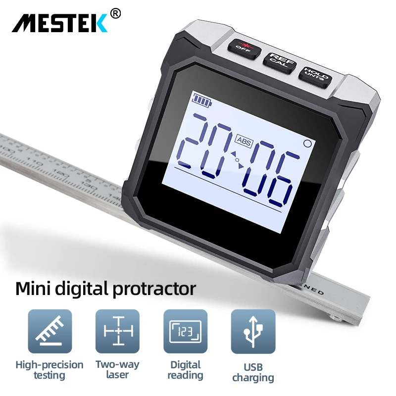 Цифровой Гониометр MESTEK электронный транспортир с высокой