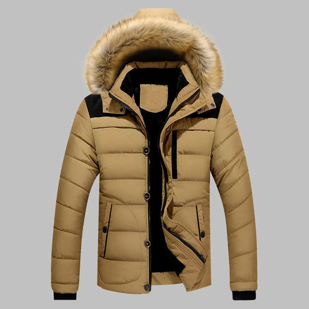 

Мужской пуховик, очень толстая Очень Теплая стеганая куртка с высоким воротником, повседневная хлопковая верхняя одежда для осени и зимы, к...