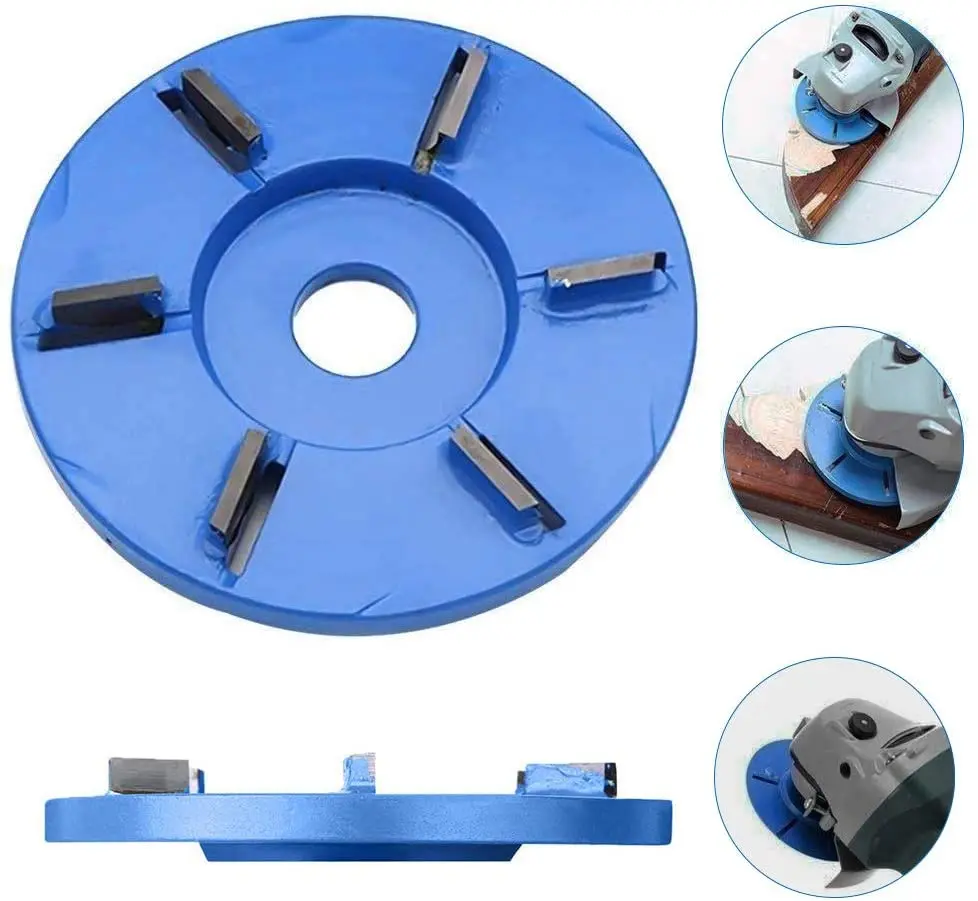 

6 Teeth Power Wood Carving Disc Tool Milling Cutter,Woodworking Turbo Tea Tray Digging Wooden Carving Disc Tool for 16mm
