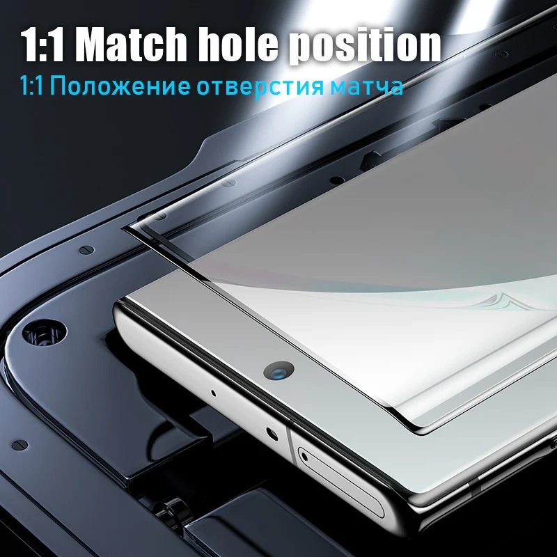 3D закаленное стекло для Samsung Galaxy Note 10 Plus Note10 5G изогнутое Защитное экрана 9 8 S8 S9 S10