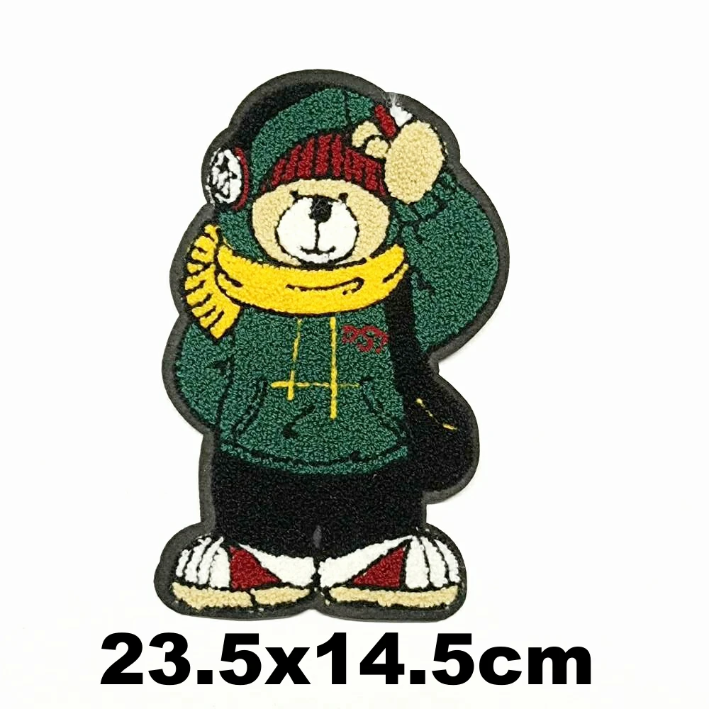 

DIY large embroidery big bear animal cartoon patches for clothing QR-1