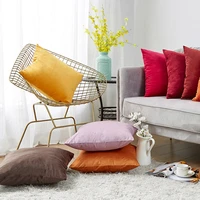super soft cushion cover velvet pillow cover for sofa living room housse de coussin decorative pillows nordic decoration