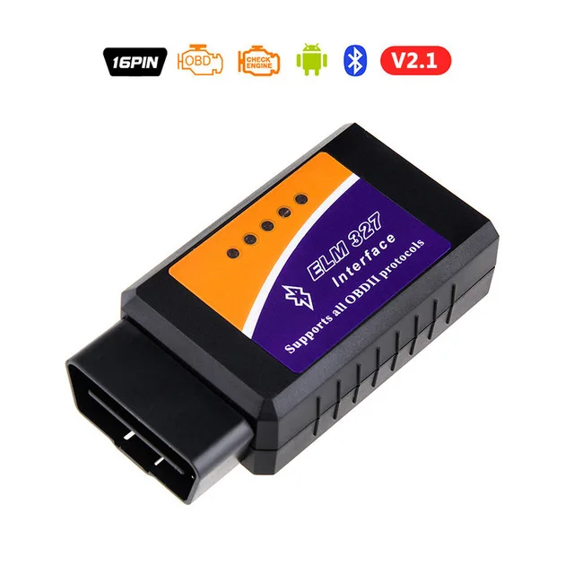 v2.1 Bluetooth ELM327 Bluetooth USB V1.5 V2.1 OBD2 OBD 2 автомобиля диагностические инструменты сканер CH340+ 25K80 чип HS CAN/MS для Ford для сканирования - Цвет: v2.1 Bluetooth