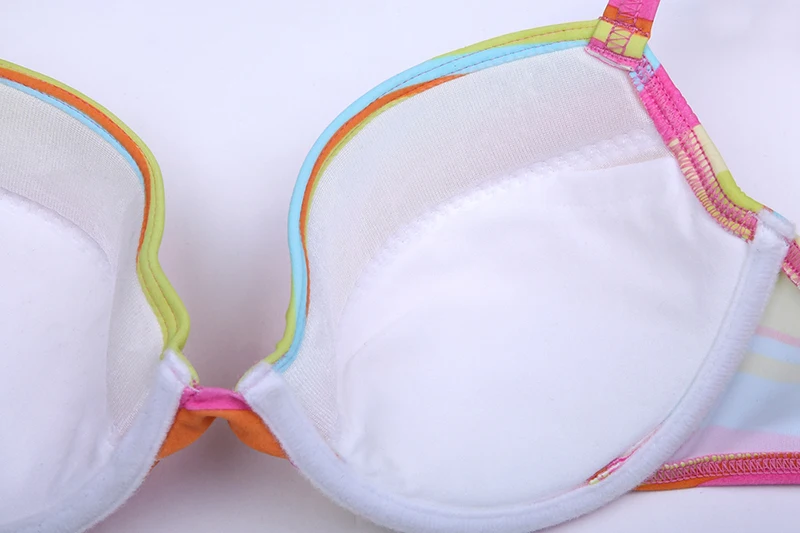 Красный бюстгальтер бикини очаровательный женский пуш ап с вкладышами на