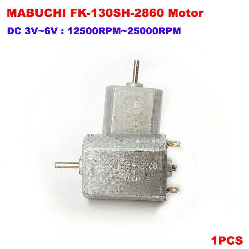 

MABUCHI FK-130SH-2860 DC 3V 5V 6V 25000RPM High Speed Mini 130 Motor DIY Toy Car