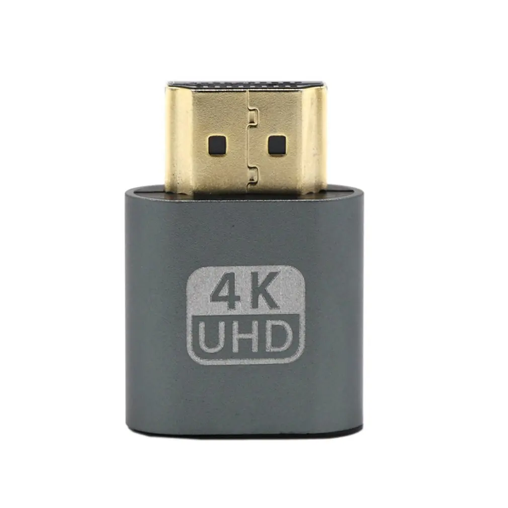 

VGA HDMI-compatible Dummy Plug Virtual Display Emulator Adapter DDC Edid Support 1920x1080P For BTC Mining Miner Video Card