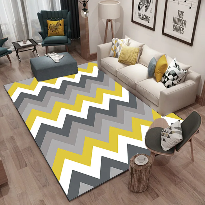

Carpets For Living Room Bedroom Bedside Decor Rug Modern Home 3D Children's Room Floor Mats Hallway Non-Slip Large Carpet