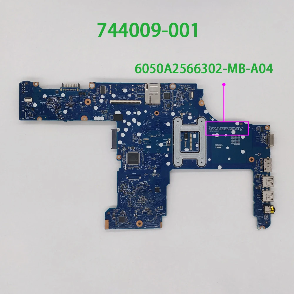 Материнская плата для ноутбука HP ProBook 640 G1 Series 744009 001 6050A2566302 MB A04 QM87 HD4600