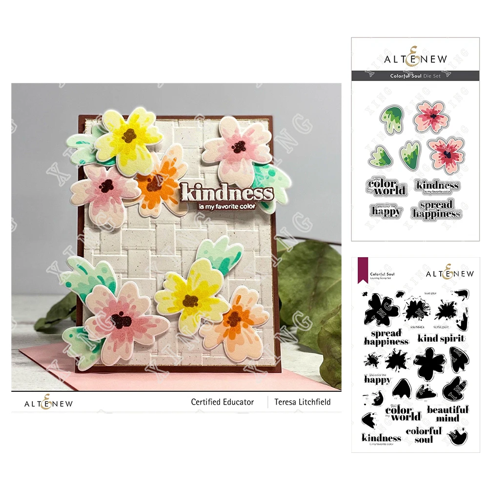 

New Hot Sale Punch Stencils Colorful Flower Metal Cutting Dies Stamps Set Handmade Diy Scrapbook Diary Gift Embossing Decoration