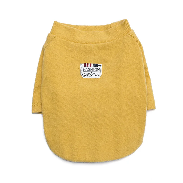 Уютная домашняя собака одежда для маленьких собак осенний Однотонный свитер со
