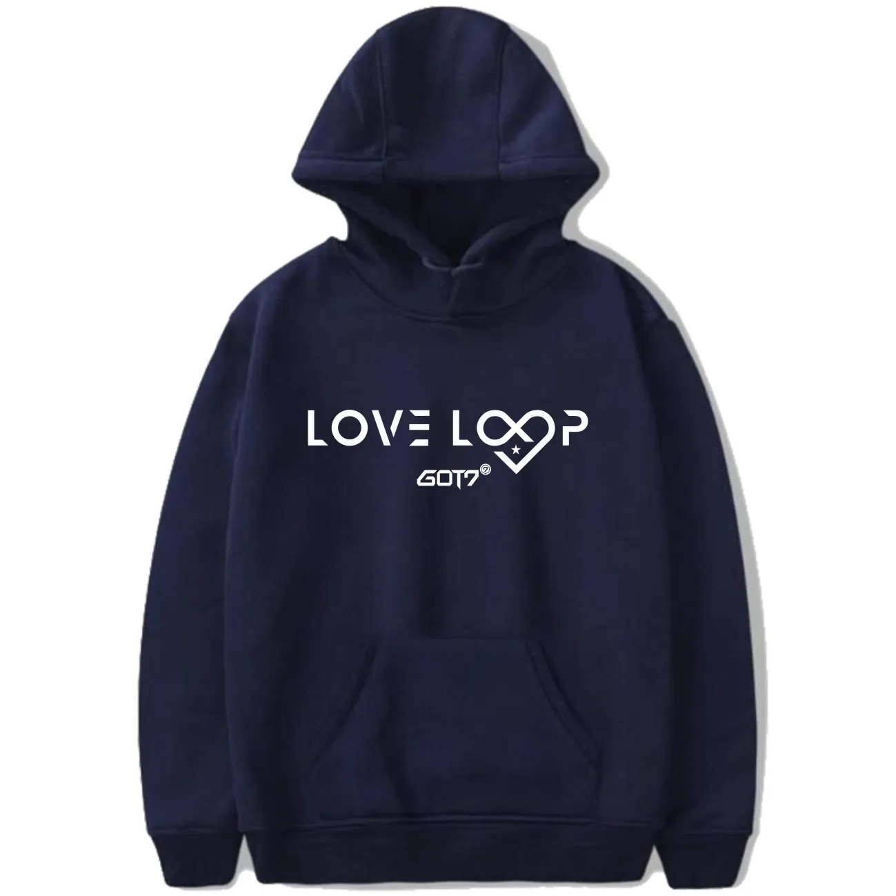 

Kpop GOT7 4th Mini Album <LOVE LOOP> Support Hoodies Thick Casual Hooded Sweatshirts GOT7 Plus Size Pullovers Fans Collection