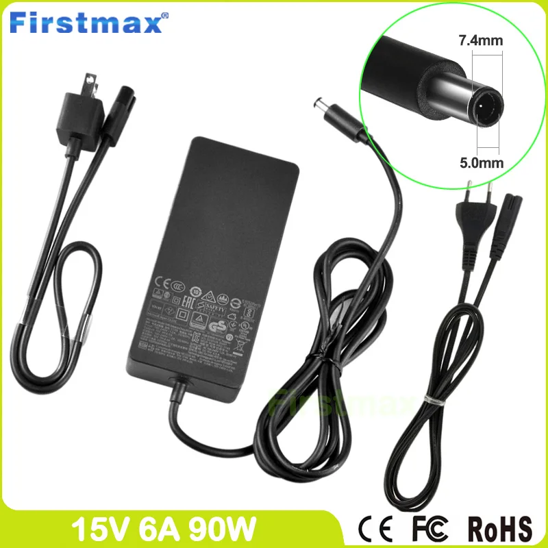 

15V 6A 90W laptop charger 1749 AC Adapter for Microsoft Surface book Pro 4 Docking Station model 1661 power supply