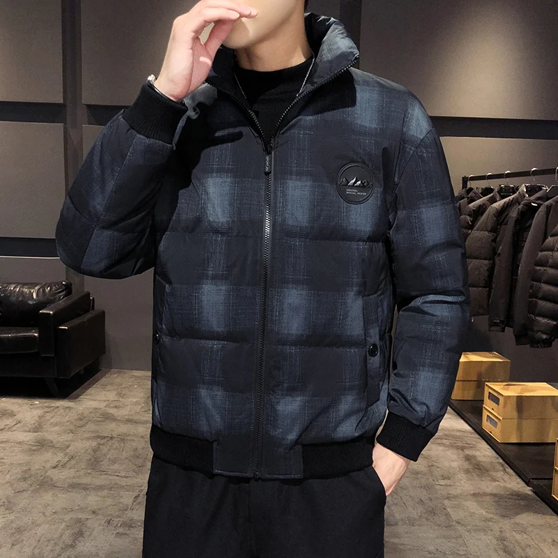 Men's down jacket 90% white duck down coats new short handsome trend thickened warm winter casual coat