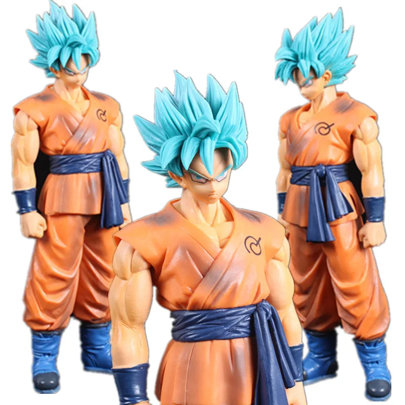 27 см MSP Dragon Ball Z Son Goku Аниме Фигурка синие волосы Revive ПВХ фигурка Kakarotto Супер Saiyan