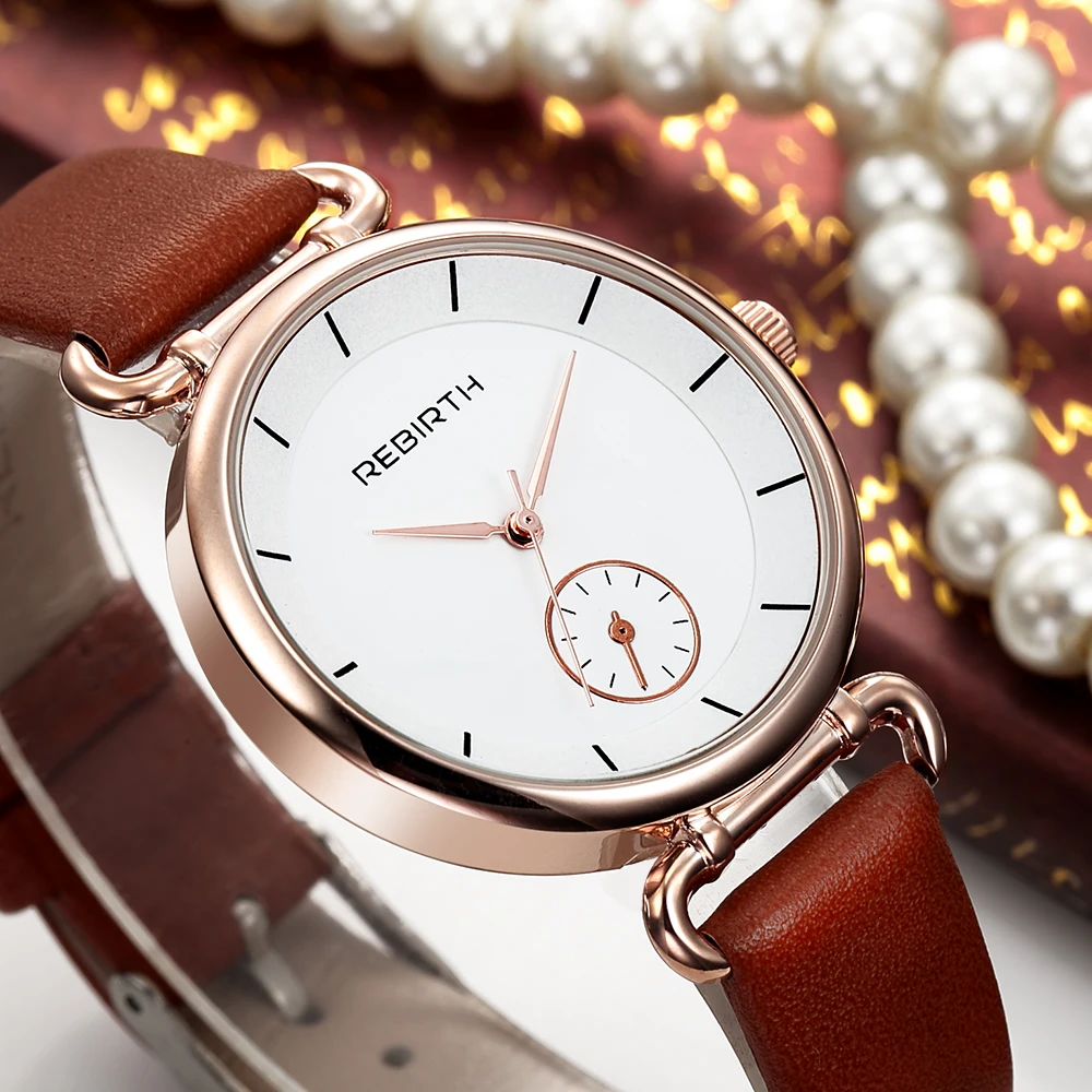 Модные женские часы элегантный кожаный ремешок браслет женский 3bar