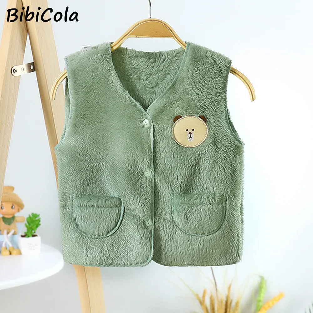 Детский Теплый жилет зимний утепленный для мальчиков и девочек Вельветовая