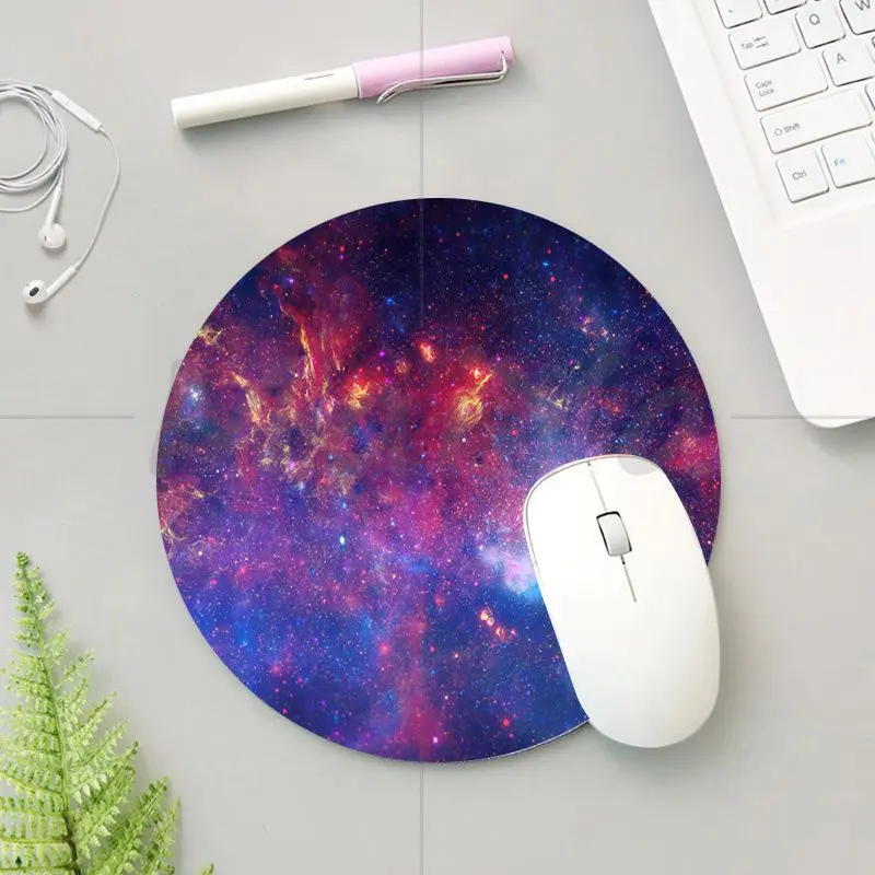 

MaiYa Sky galaxy stars Silicone round mouse Pad to Mouse Game computer desk mat for gaming