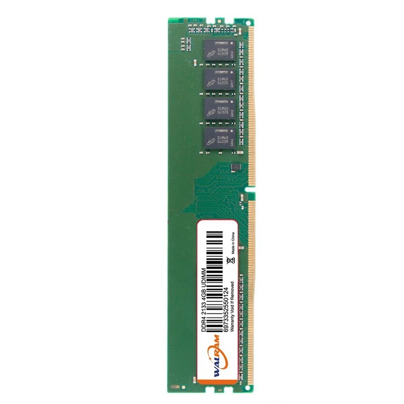 

WALRAM Ram Memory Module Memory Card 4GB DDR4 2133Mhz Pc4-2133 288Pin Suitable for Desktop Memory