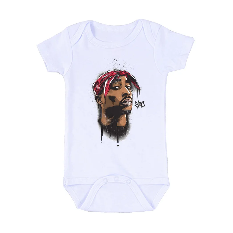 2020 для новорожденных боди малышей Тупак 2pac в стиле хип хоп с надписью Swag Детский