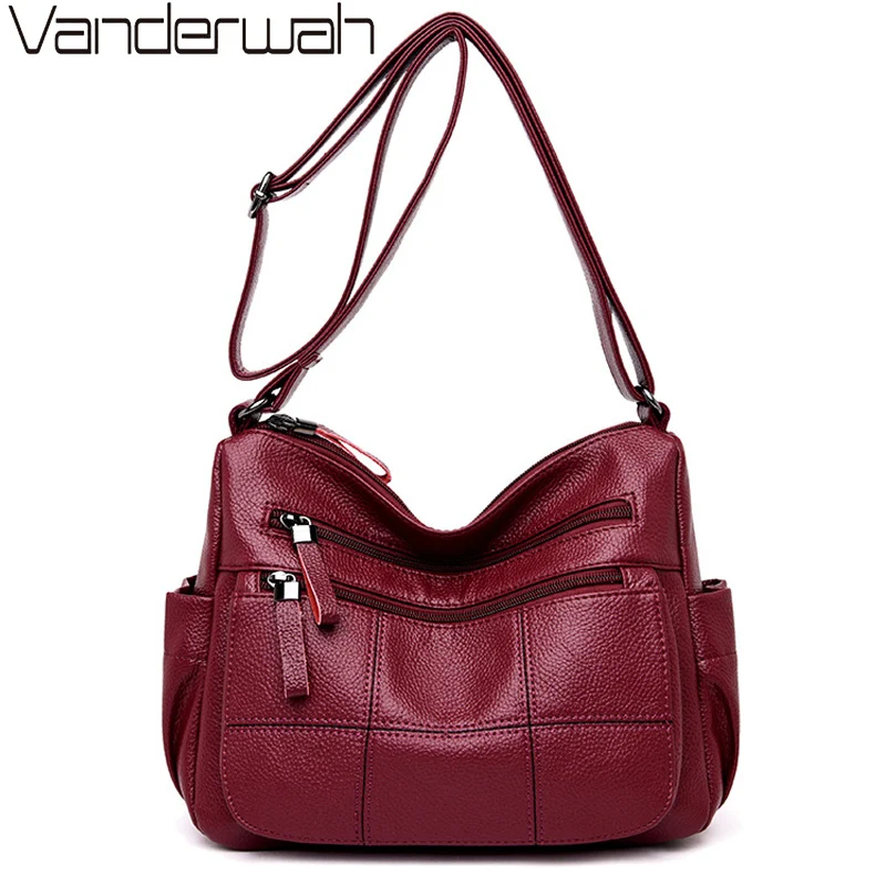 VANDERWAH Sac a основной Femme Классические мягкие кожаные сумки через плечо для женщин роскошные сумки женские сумки дизайнерские Bolsa Feminina
