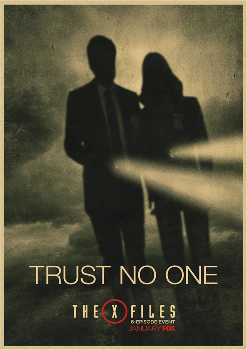 Постер X-файлы для телевизионной серии винтажные постеры дома бара декор
