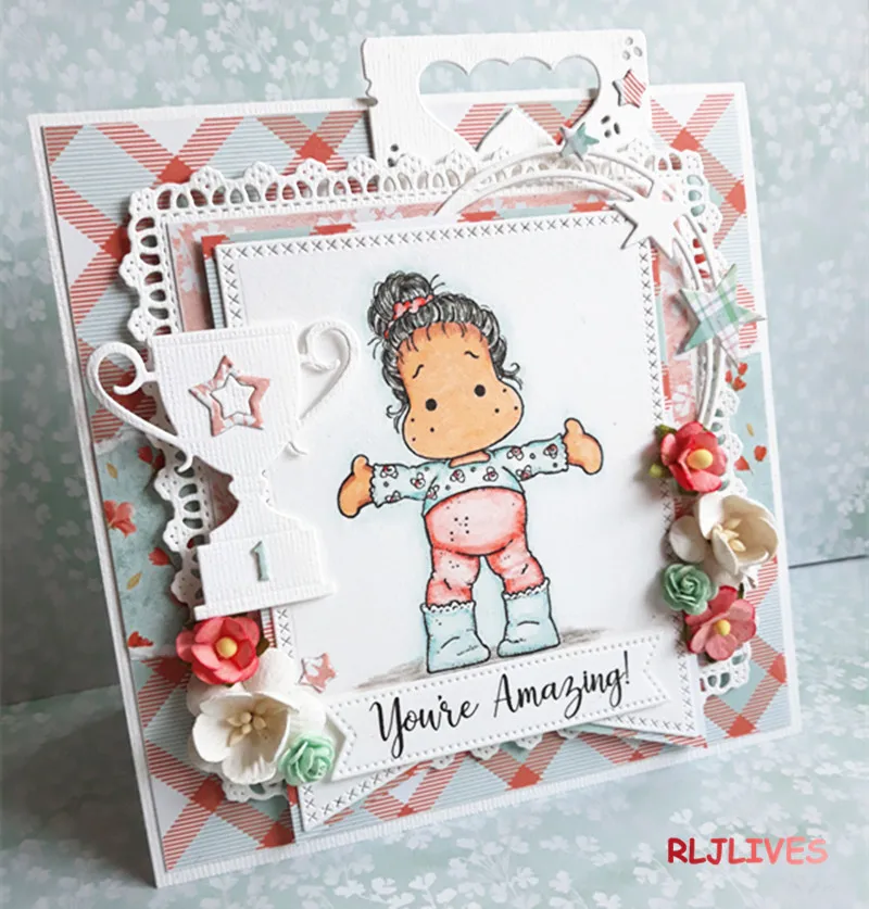 Кубок победителя большие и маленькие металлические штампы трафареты для DIY штамп