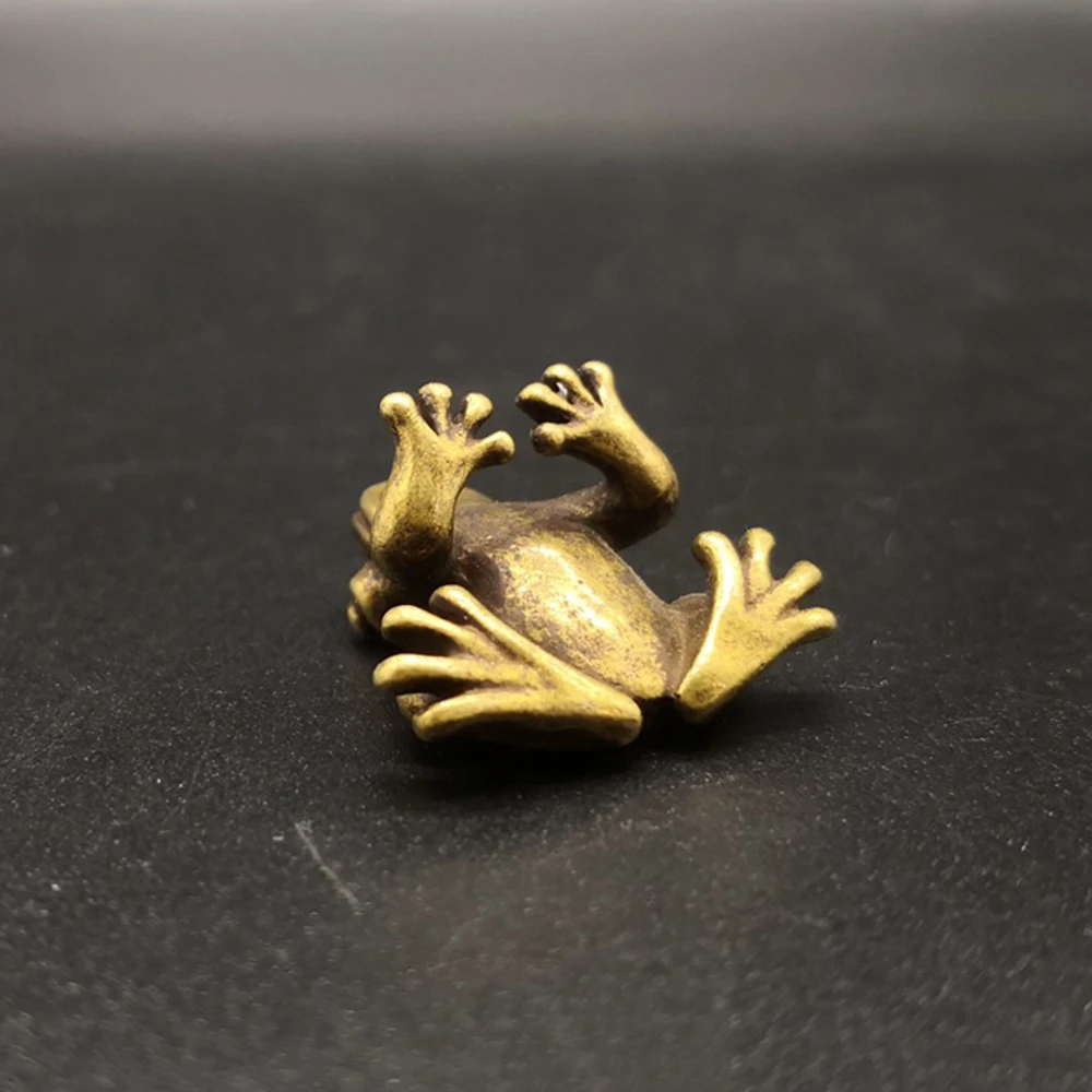 Подарок на Новый год 2020 1 шт. маленькие медные фигурки в виде маленькой лягушки