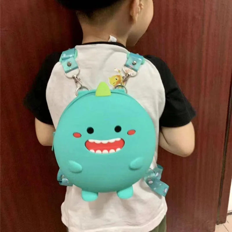 Мини-рюкзак детский из мягкого силикона Многофункциональный маленький школьный