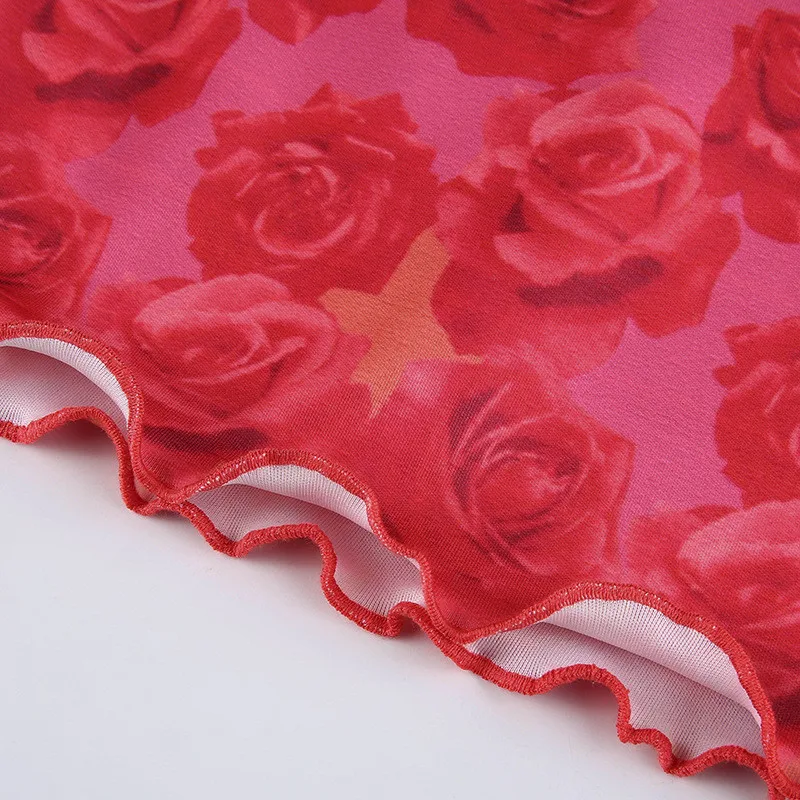 

YICIYA Summer Ladies Floral Printing Camis Sling Straps V Neck Tie Backless Club Beach Vest Crop Top Women Ruched Clothes 2021