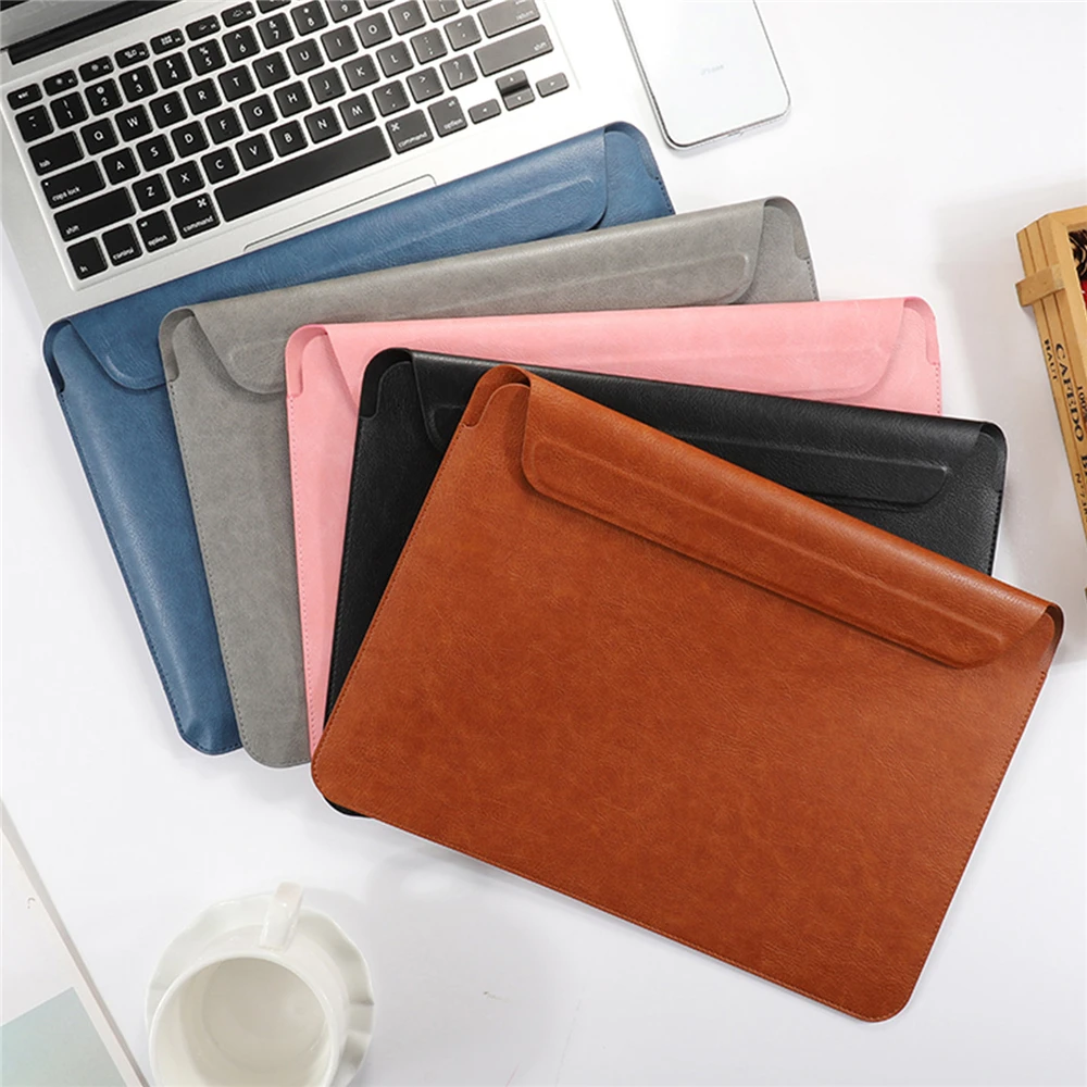 Элегантный однотонный чехол для ноутбука с магнитной застежкой Apple Macbook Pro Air 2018 2019