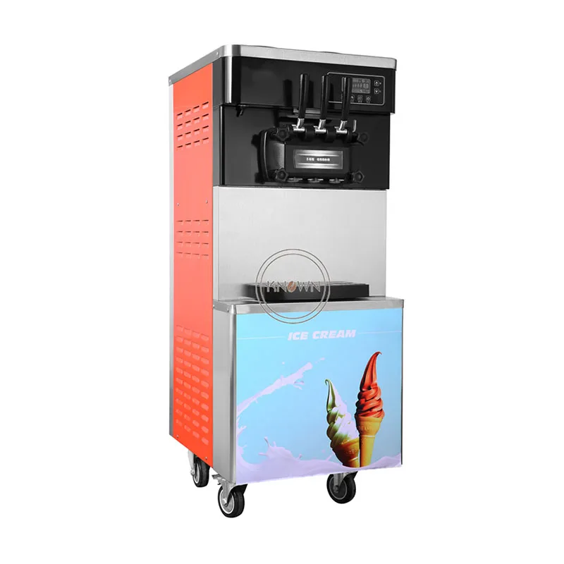 

Vertical Type Commercial 30L/h Soft Serve Ice Cream Machine For Sale