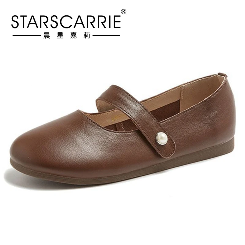 

Женские Туфли Мэри Джейн, кожаные туфли в японском и южнокорейском стиле на пуговицах, с круглым носком, на мягкой подошве, в стиле ретро, 2020