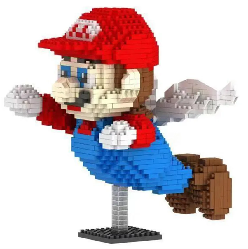 Мини Кирпич аниме Ангел Мар с крыльями блок сделай сам персонаж мультфильм