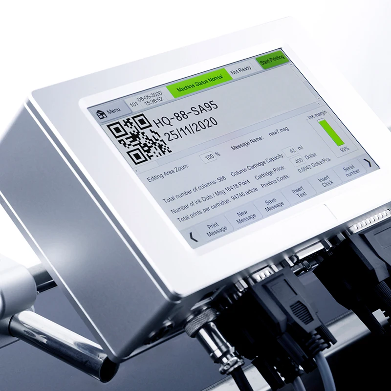Струйная печать QR-код яйцо утка номер партии Дата логотип истечения срока