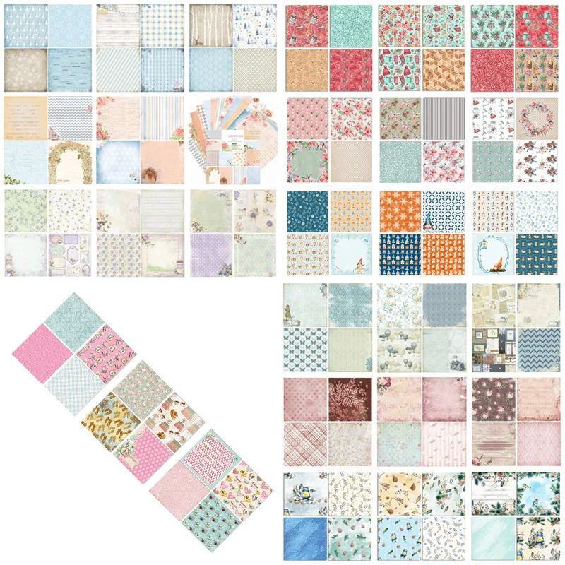 

24pcs/set 6x6inch Winter pattern paper Warm Winter Scrapbooking paper pack handmade craft Background Paper Pad