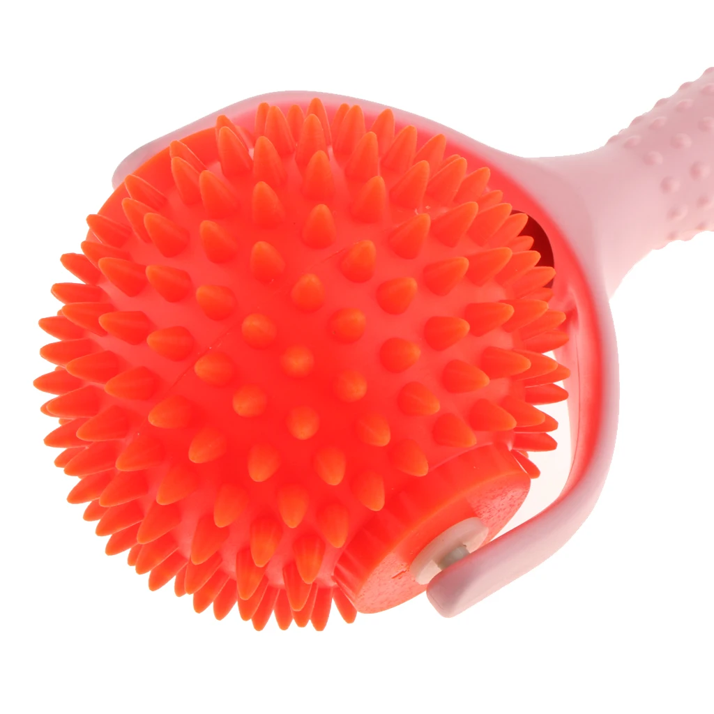 

2x Handheld Acupuncture Body Relaxation Spiky Massage Rolling Ball Massager