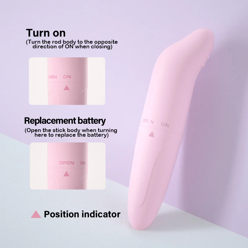 Маленький портативный мощный мини-вибратор с батарейкой в виде дельфина для