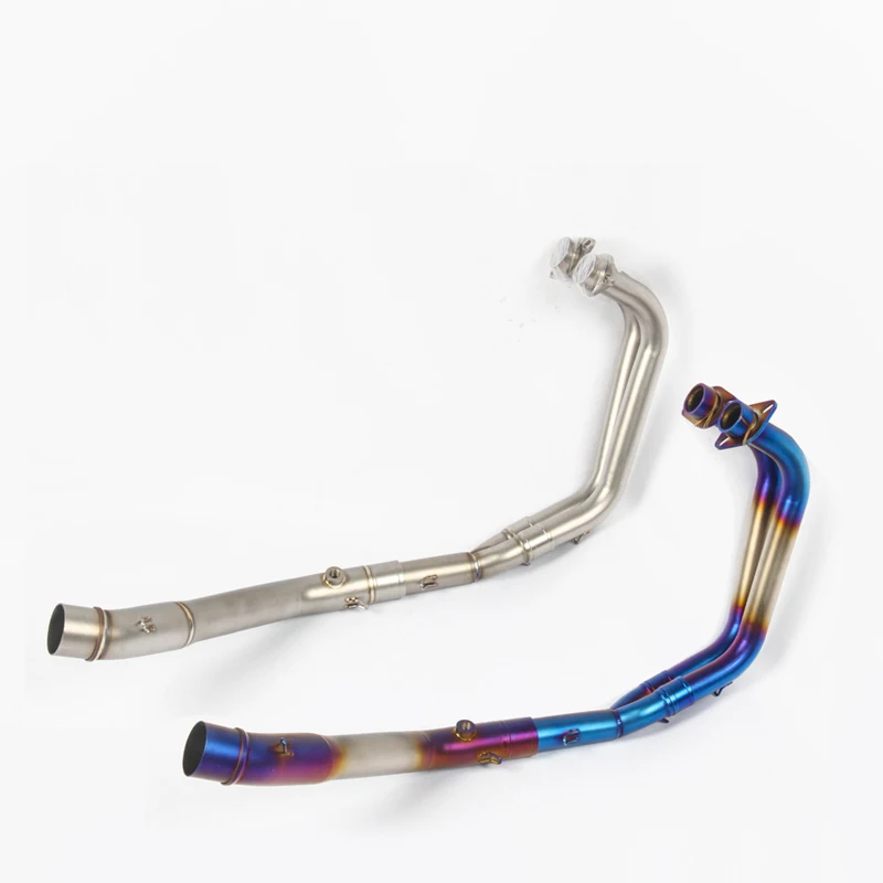 

Silp On Motorcycle Exhaust System Modified For Yamaha R25 YZF R3 Stainless Steel Front Middle Link Pipe Moto Racing Project