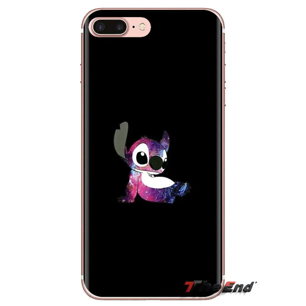 Мультфильм милый Стич стежка прозрачная задняя крышка из ТПУ чехлы для Samsung Galaxy J1
